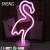 Import SHENG-NO-018 High Quality Battery LED Neon Table Decorative Flamingo neon lights for Home from China