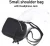 Import Shenzhen factory Black Small Side Shoulder Bag For Men Women Mini Messenger Bag Travel Purse Crossbody Bag from China