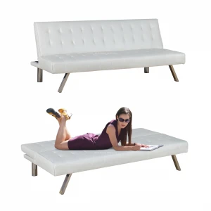 Simple Design Fabric Futon Sofa Cum Bed Folding Modern Living Room Furniture Sleeper Sofa Bed