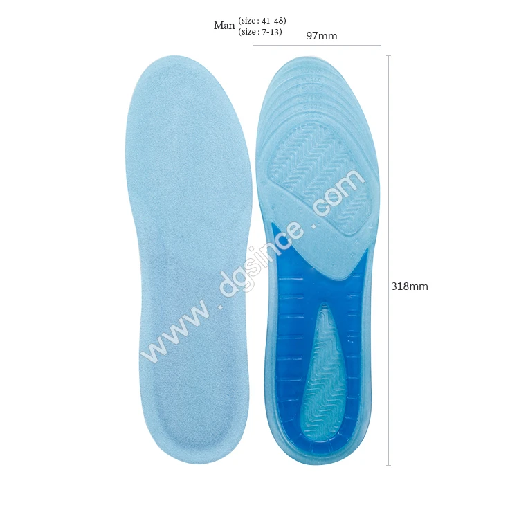 Since&#x27;s Superior comfort&amp; Energy muscle anti-fatigue massaging gel advanced insoles for running shoes