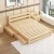 Import Single solid wood bed pine adult double 1.2m 1.5m 1.8m solid wood simple bed log 5cm 3E coconut MATTRESS from China