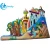 Import Size 9mLX7mWX5mH Inflatable Slide with LOGO Aladdin and His Wonderful Lamp  for Kids from China
