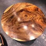 Slab Dining Table Solid Wood Thick Slab table Natural edge slab table