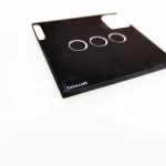 Smart Home Glass Black Touch Panel light switch cover Control lighted for Hotel electricity switches