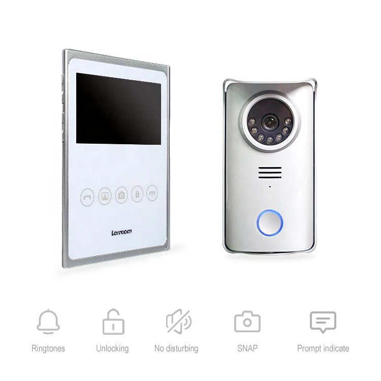 Smart security devices video doorbell 2 wire intelligent doorbell intercom villa Infrared night vision interphone video home