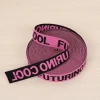 Soft Nylon 4cm pink Jacquard Woven Sport underwear Elastic Band Webbing
