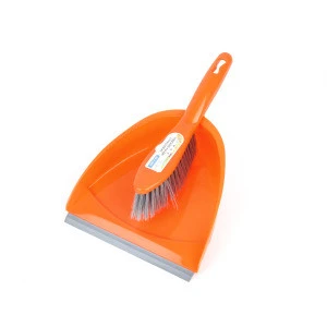 Soft plastic mini cleaning broom and dustpan for table