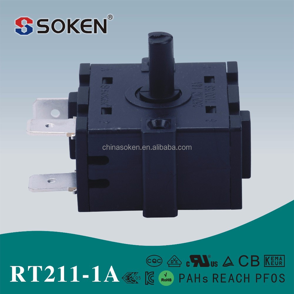 Buy Soken Bremas 26mm 2 Position Rotary Selector Switch 16a 250vac T100 ...