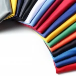 Solid Color Bright Red Polyester Fabric Accept Customized Factory Supplier Super Poly Fabric For Apparel