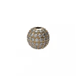 Spacer & Rondelles 14K Yellow Gold Diamond Ball Beads Finding Jewelry