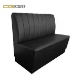 Specific use synthetic leather rustic wood banquettes used restaurant seating booth