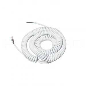 Spiral signal copper 4 core spiral power cable