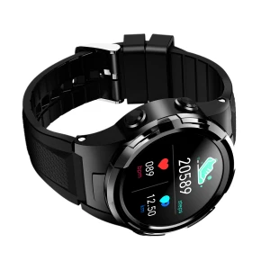 Sport Heart Rate Blood Pressure Monitor Health Fitness Tracker Waterproof Men Women Smart Watch with two bluetooth earphone