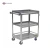 Import stain and rust resistant "U" formed frame 1000 LBS four wheel hand trolley push cart wheel stainless steel food cart from China