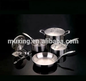 Stainless steel cookware set kitchen pot and pan set