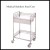 Import Stainless steel medical trolley hospital drug delivery trolley with 2 drawers from China
