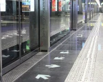 stainless steel tactile indicator bar blind road using