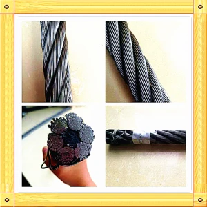 steel wire rope 6*37+FC, ungalvanized steel wire rope6*37+IWRC, steel wire cable