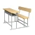 Import Student Desk and Chair Double School Desk and Bench from China