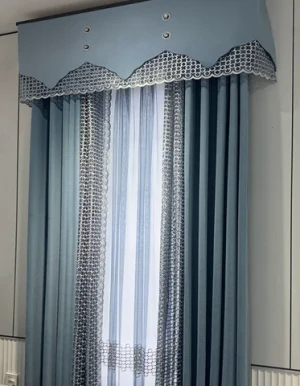Summer Annes Luxury Curtains Modern Living Room Balcony Window Curtains Solid Color Embroidered Curtain