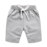 Summer wholesale customized cotton plain color kid toddler boy's cargo shorts