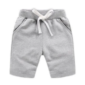 Summer wholesale customized cotton plain color kid toddler boy&#039;s cargo shorts
