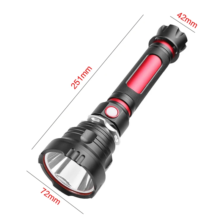 Super Quality Rechargeable LED Tactical Flashlight OEM Aluminium Alloy Flashlight