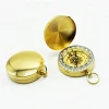 Supply high quality flip cover brass compass