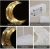 Import Table Lamp,Battery Powered Moon Shape Bedside Light Desk Lamp Christmas LED Decorative Lamp with Winding Iron Frame Plastic Base from China
