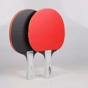 table tennis racket and balls set for sale pingpong match training carbon paddle with FL handle