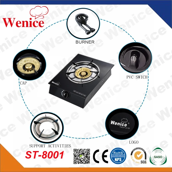 Tempered glass stove cooker of kitchen burners