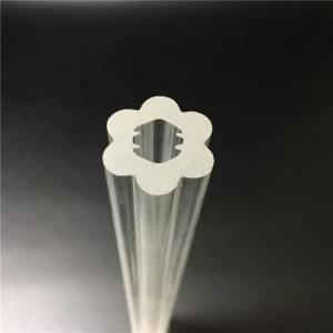 thick optical clear acrylic tube transparent pmma rod profile led light housing tube lens pipe