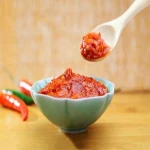 Thick sweet spicy cholomex hot chilli pepper sauce paste sambal oelek plastic hot sauce glass bottle manufacturer from Xinjiang