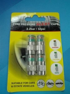 Tire pressure alert valve caps anti dust caps