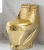 Toilet Seat KD-09GPA Washdown Flushing Closet Gold Plated Toilet Floor Mounted WC