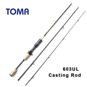 TOMA 1.84m 603UL fish rod carbon fiber spinning fish rod cast 3 section casting fishing rod