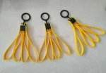 Tri-Fold Single-Use Yellow Color Restraints Disposable plastic handcuffs for Police