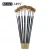 Import Tricolor Wholesale Synthetic Artist Paint Brush with Wooden Golden Tip Handle And Fan Hair Shape from China