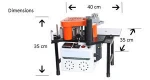 TS300 banding edge machine, hot air edge banding machine, edge banding machine woodworking