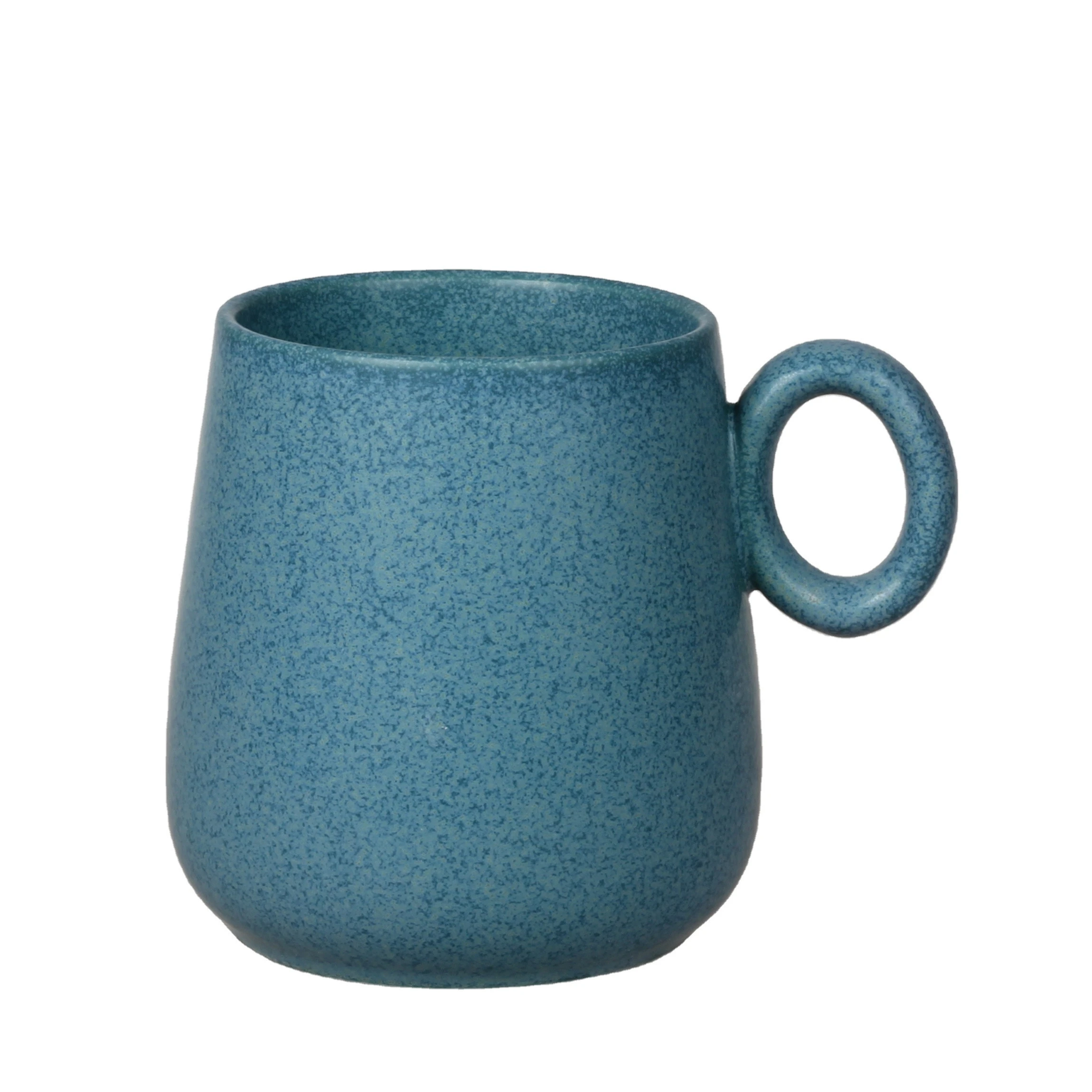 Turkish design vintage porcelain nordic cup reactive glaze ceramic mug wholesale