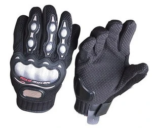 Unisex leather motocross motorcycle Pro Biker full finger sports gloves