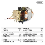 Universal 200w Single Phase Ac Electric 7020 Motor For Blender Of All Kinds
