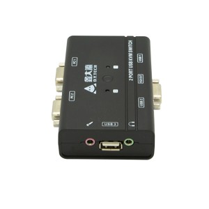 USB 2.0 3.0 KVM Switch VGA/SVGA Splitter Box HUB Selector Adapter Connects PC Projector TV