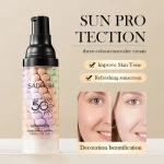 UV spf 50+ private label cosmetics beauty makeup base spray cream waterproof concealer best sunscreen