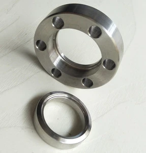 Vacuum Sanitary CF NW ISO kf jis welding neck exhaust pipe flanges Rotatable Tapped Bolt Holes Bored flange