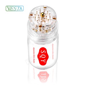 Vesta Gold Titanium Hydra Needle 20 Micro Needle Derma Stamp Liquid Delivery System OEM Services