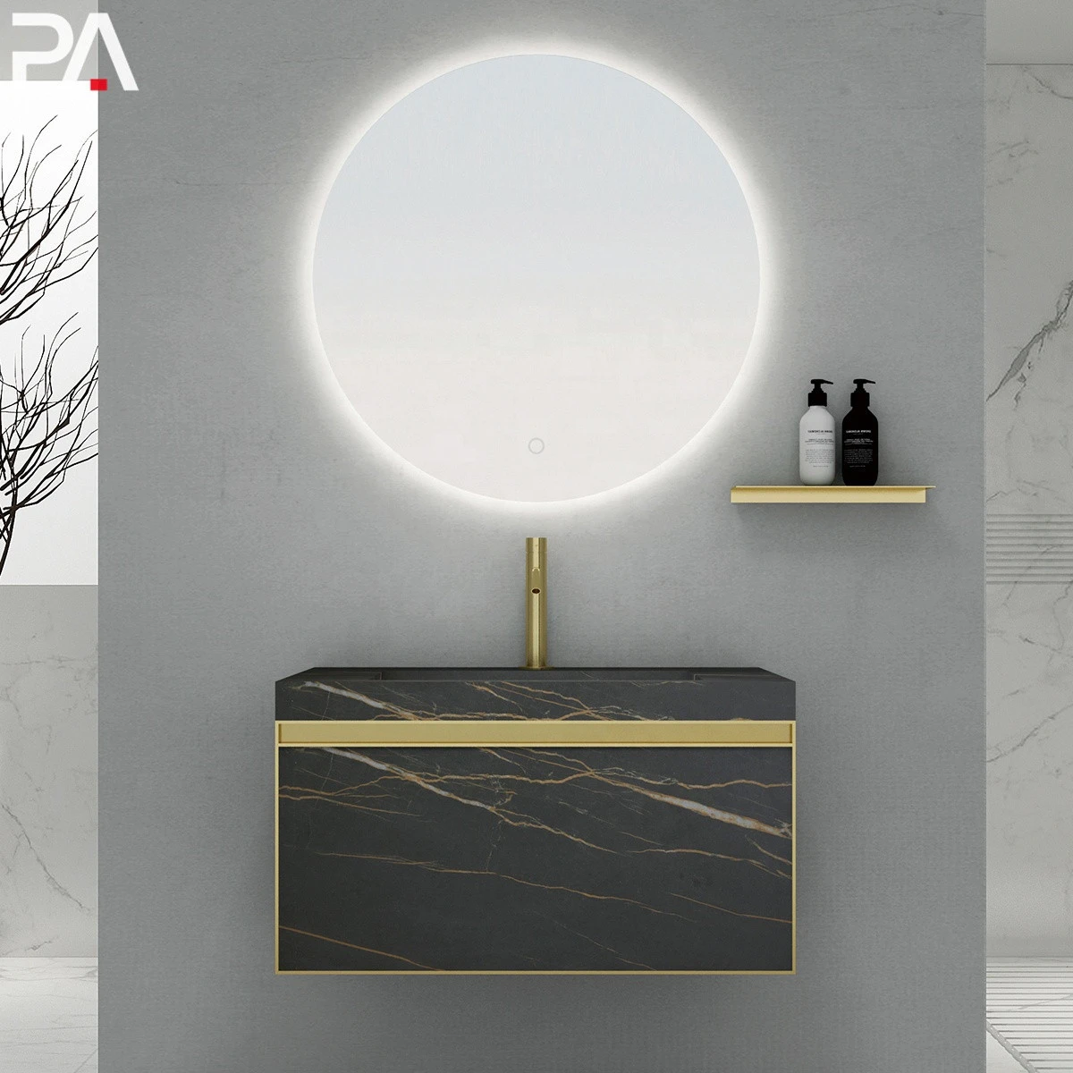 Wall Mount Black Bathroom Vanity Bathroom Almirah Designs Cheap Mirror Cabinet Laminate