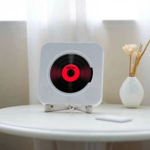 Wall Mounted CD Player Surround Sound FM Radio Bluetooth USB  Music Player Remote Control Stereo Speaker Home