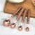 Import Walnut Handle Copper Plated Measuring Spoon Cup Kitchen Baking Tool from China