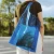 Import Waterproof Custom transparent tote bags shopping gift holographic clear pvc shoulder bag from China